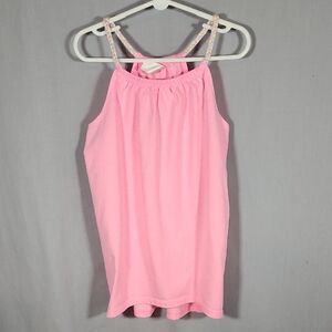 OshKosh B'gosh Pink Sleeveless Top with Braided Straps Girls Size 10